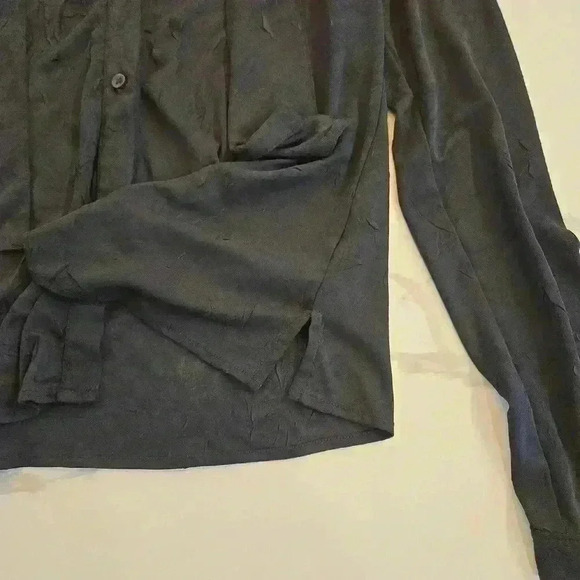 Lili Rose Long Sleeved Sheer Button up Large - Picture 6 of 10